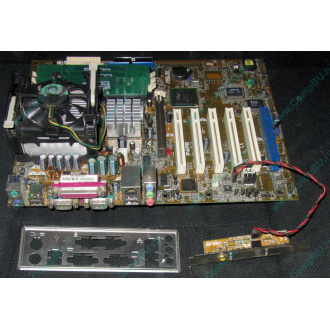 Материнская плата Asus P4PE (FireWire) с процессором Intel Pentium-4 2.4GHz s.478 и памятью 768Mb DDR1 Б/У (Балаково)