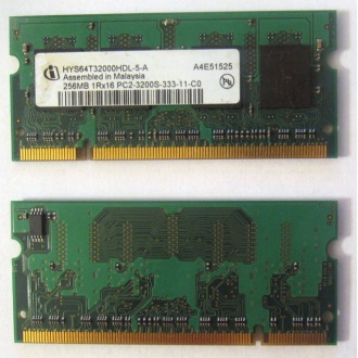 Модуль памяти для ноутбуков 256MB DDR2 SODIMM PC3200 (Балаково)